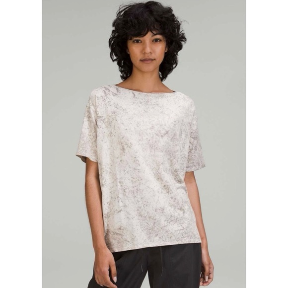 Lululemon Back in Action Short Sleeve Shirt *Vitasea Cirrus Wash White Opal Raw - Picture 1 of 11
